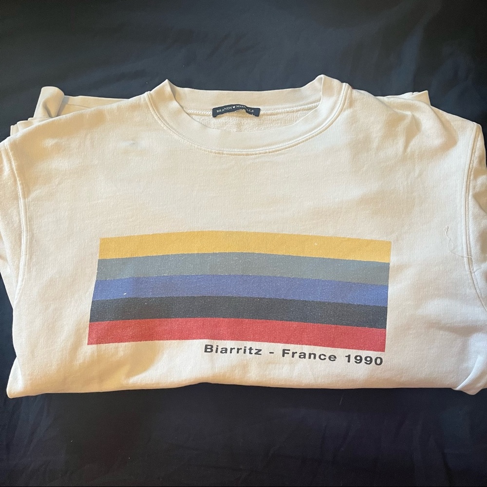 Brandy Melville Aleena Biarritz France 1990 Crewneck